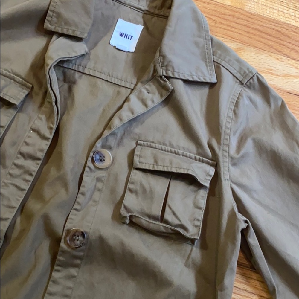 Whit Khaki Utility Jacket - image 2